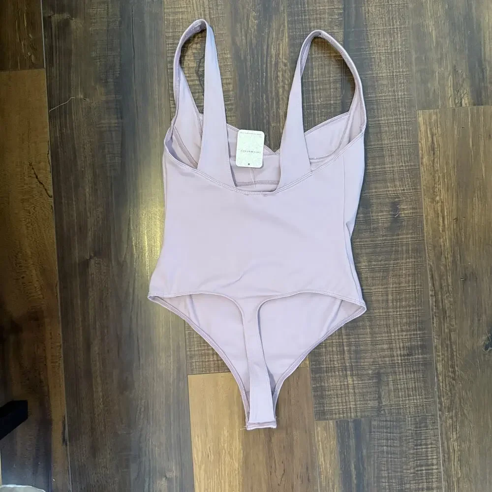 NWOT Intimately Free People Dusk to Dawn Lavender Thong Body Suit - S